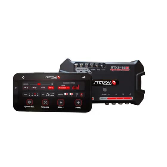Processador Crossover Digital Stetsom STX2436 BT 5.1 Equalizador
