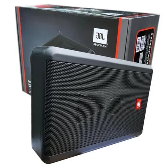 Subwoofer Slim Amplificado Jbl SW8A-MS 400w 3 canais Caixa Ativa para Grave 200w + 2x100w Automotivo