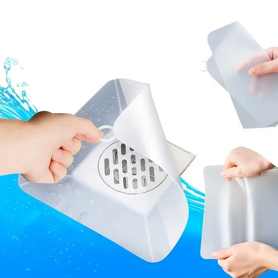 Kit  Protetores De Ralo Banheiro Cozinha Tampa Silicone 15x15 CM Mau Cheiro Insetos 2 ou 4 Unidades