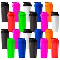 Kit 20 Coqueteleiras Atacado Garrafa Treino 600ml Shaker Academia