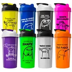 Coqueteleira Memes Divertidos - Garrafinha Academia Shaker