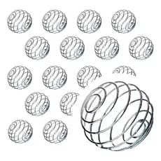 kit 50 Mola Misturadora de Inox Misturar Shake Suplementos