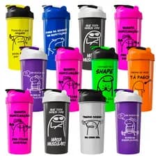 Kit 12 Coqueteleiras Memes 600ml - Preço de Revenda Academia