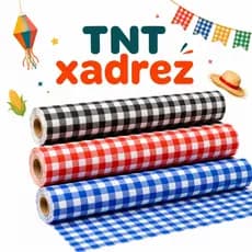 Toalha TNT 2m x 1,40m Xadrez Festa Junina Mesa Decoração São João