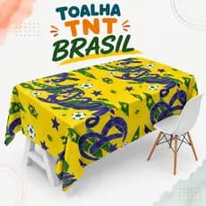 TNT Mesa Tema Bola Copa Futebol Brasil 2026 Festa Aniversário Eventos Decorativa