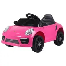 Carro Eletrico Infantil Conversivel carrinho de passeio motorizado esportivo 12V Rosa controle USB luz Som