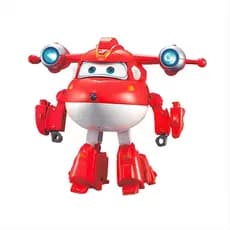 Avião Brinquedo Infantil Super Wings Jett Colecionável Braços Pernas Articulados
