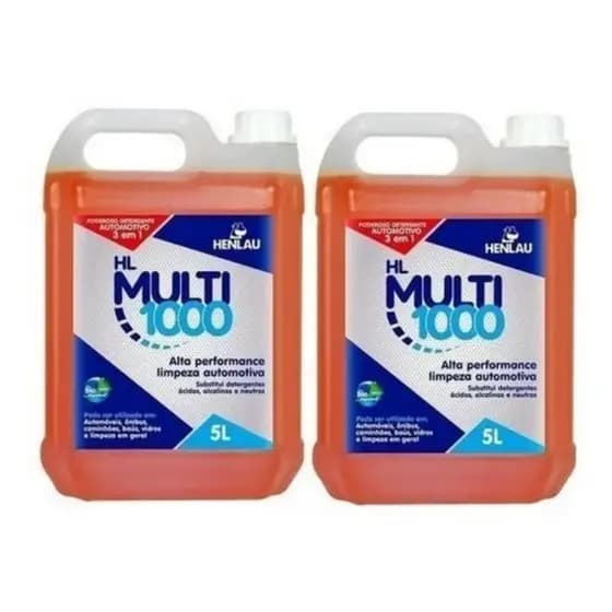 Kit 2 Shampoo Carro Multi 1000 Galão 5 L Rende 200 L