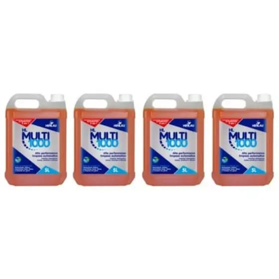 Kit 4 Shampoo Automotivo Multi 1000 Galão 5L Rende 200L