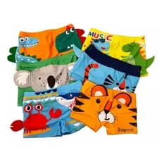 Sunga Boxer Bebê Infantil Juvenil Proteção Solar Uv Estampa Sortida Verão Piscina Natação Elastico na Cintura