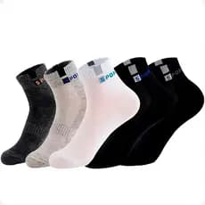 Meia Cano Curto Baixo Soquete Masculina Esportiva Academia Cores Sortidas Meias
