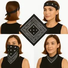 Bandanas Várias Cores Lenço Atacado Revenda Lenço Rock Motoqueiros