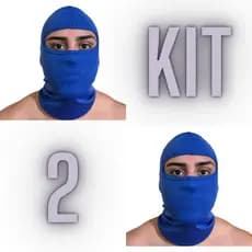 Kit 2 Touca Ninja Balaclava Variedade de Cores com Proteção UV