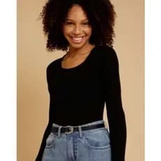 Segunda Pele Feminina Com Proteção Uv Fator50/casual/elegance C/ Decote