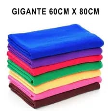 Kit 10 Pano de Chao Microfibra Macio 60x80cm Toalha de Limpeza Gigante?Residencial