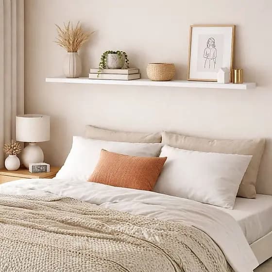 Prateleira Mdf 120cmx25cm Resistente Moderna Para Decoração