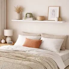 Prateleira Mdf 120cmx25cm Resistente Moderna Para Decoração