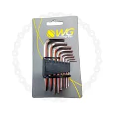 Chave Allen Canivete 8 Funções WG Sports Preto – Kit Ferramenta Bike Portátil