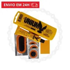 Remendo Estojo Unium Kit Reparo Câmara de Ar Bike com Cola e Remendos