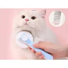 Escova Rasqueadeira Cães e Gatos Prática Autolimpante Chalesco