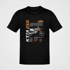 Camiseta Masculina Moto Ktm 250 Sx-f Estampada 100% Algodão