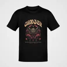Camiseta Estampa Signo Câncer Zodíaco Caranguejo Algodão