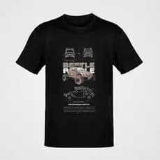 Camiseta Masculina Fusca Carro Antigo Trilha Estampa Retrô