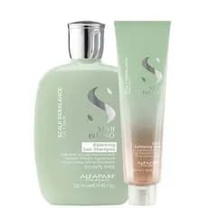 Kit Alfaparf Scalp Shampoo Balancing e Exfoliantiong Scrub