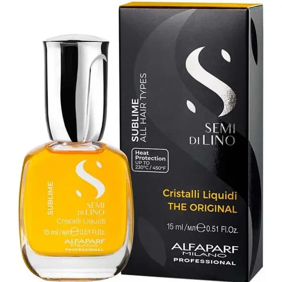 Óleo Capilar Cristalli 15 ml Alfaparf Semi Di Lino Sublime