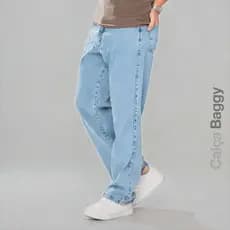 Calça Jeans Balão Baggy Azul Clara Marmorizada Streetwear Larga Skatista Modelagem Reta Premium 36 ao 48
