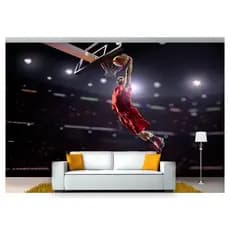 papel de parede Esportes Basquete Bola quadra 10m² SPT59