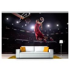 papel de parede Esportes Basquete Bola quadra 6m² SPT58