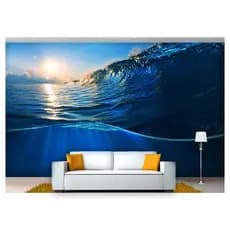 papel de parede Fundo do Mar onda Sol surf 3D 6m² FM96