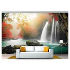 papel de parede Cachoeira Natureza Mata 3D 10m² NCH206