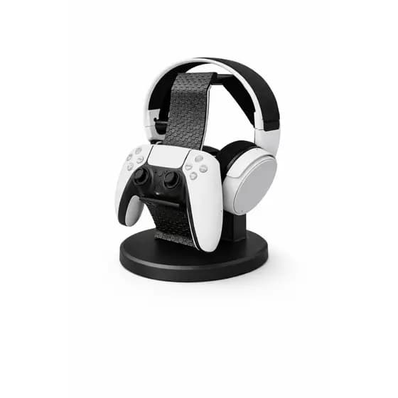 Suporte Gamer de Mesa para Headset e Controle Universal Antiderrapante com Design Moderno para Setup Gamer