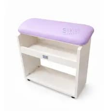 SPA Suporte Apoio de Pernas c/ Prateleira Para Colocar Cabine Podologia Pedicure S19
