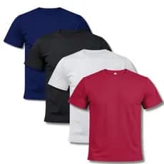 Kit 4 Camisetas Masculinas 100% Algodão Linha Premium