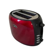 Torradeira Elétrica Aço Inox Vermelha Oster TSSTTJC5BBKR 220v 7 Níveis Ajuste 2 Fatias