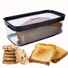 Pote Porta Bolo Pão Biscoito Torradas Bolachas Acrílico Hermético com Tampa