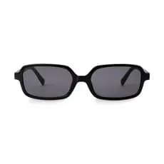 Óculos de Sol Retangular Ibiza Preto Clássico Retrô Unissex Proteção UV400 Elegantes Premium Moderno