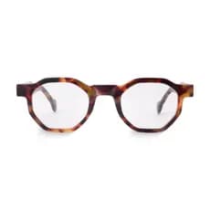 Armação Para Óculos de Grau Hexagonal Tori Tortoise Giorno Armação Premium Retrô Unissex Leve Confortável