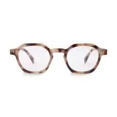 Óculos de Grau Quadrado Mizu Tortoise Latte Armação Premium Retrô Unissex Leve Confortável