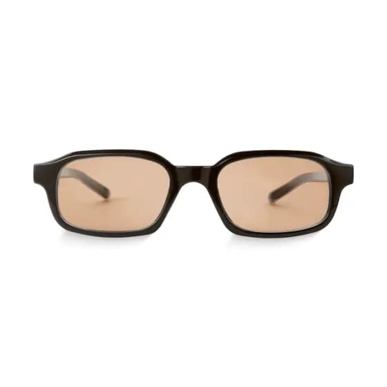 Óculos de Sol Retangular Ibiza Edge Preto Retrô Clássico Unissex Proteção UV400 Elegantes Moderno