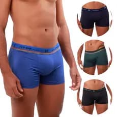 Kit 2 Cueca Boxer Lisa Cuecas Box Adulto Masculina Premium Microfibra