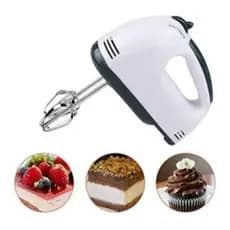 Mini Batedeira Elétrica Portátil 7 Velocidades 110V Potente Para Bolos Doces E Claras Em Neve 🎂🧁