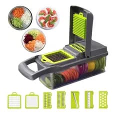 Ralador Cortador De Legumes 11 Em 1 Multifuncional Com Escorredor Julienne E Separador De Ovos 🥗🔪