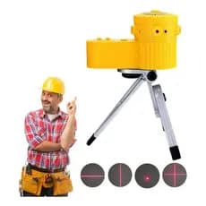 Nível Laser Profissional Nivelador 360 Giratório Com Tripé B-Max LV-06 Precisão De 1mm 📐🏗️✨ top