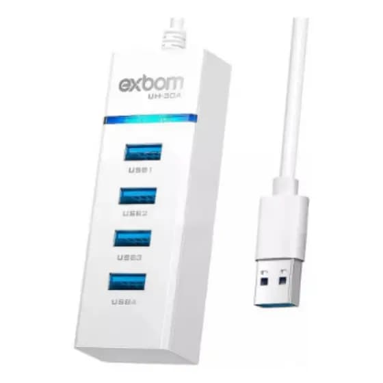 Hub USB 3.0 4 Portas Alta Velocidade 5Gbps Extensor Para Notebook PC Mouse Teclado Pen Drive 💻🔌🚀 top