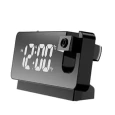 Relógio Despertador Digital Projetor Teto Parede Termômetro Display Espelhado USB Soneca ⏰🔦🌡️✨ top