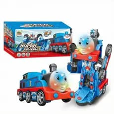 Super Robô Trem Transformers 2 Em 1 Brinquedo Com Luzes E Sons Movimento 🚂✨🤖🌈 top